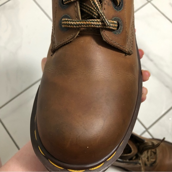 Vintage Dr. Martens Brown Platform Boots - Picture 12 of 16